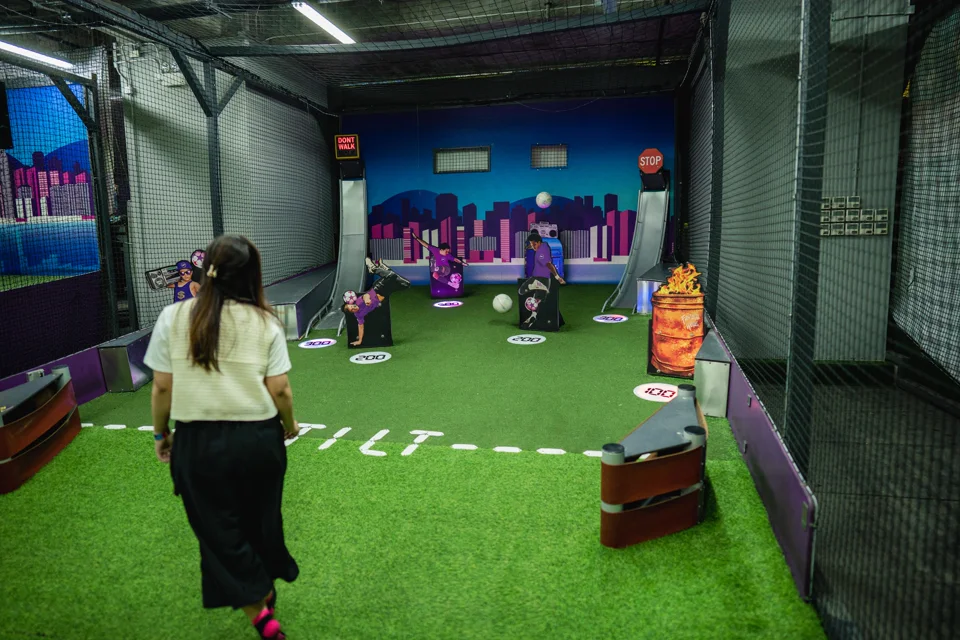 Pinball soccer at Super Sports Park