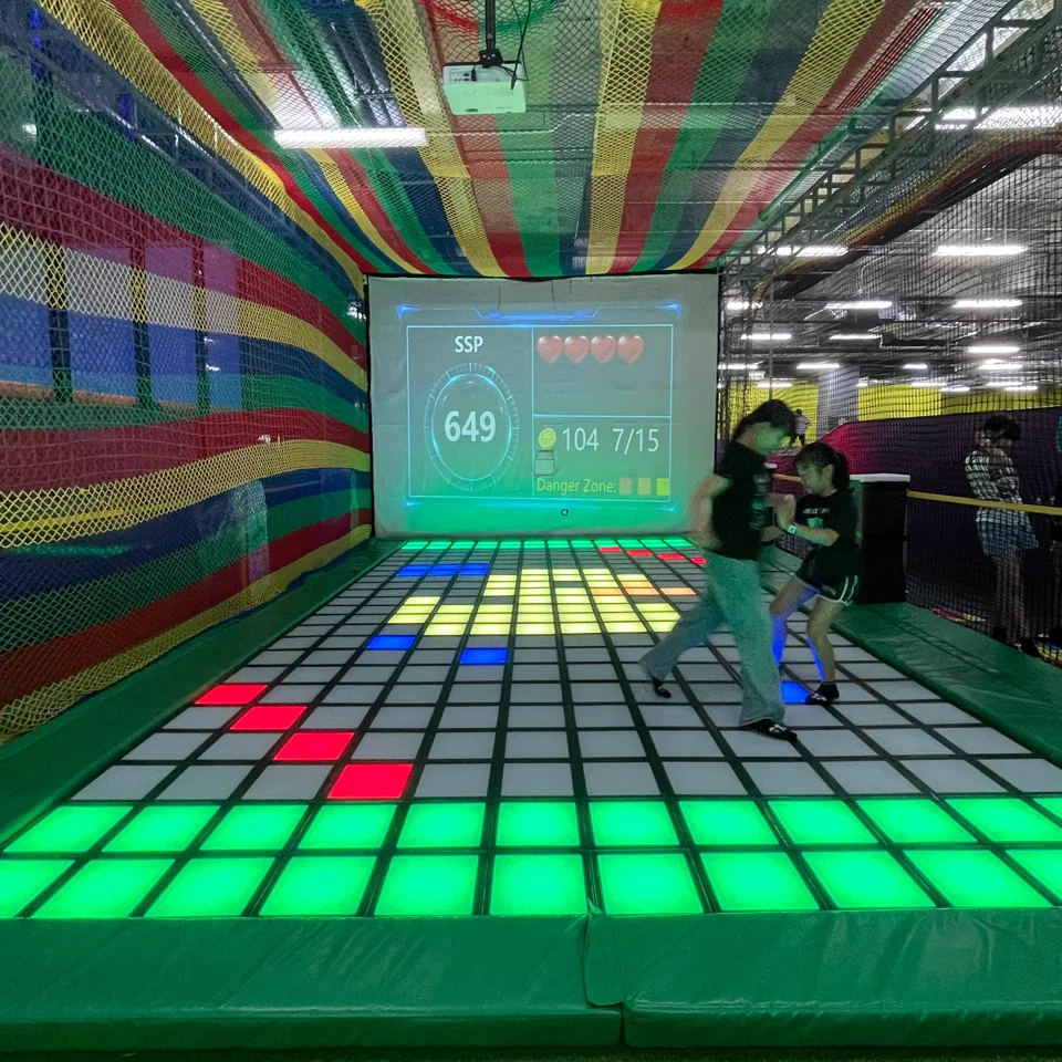 Reaction tiles at Super Sports Park