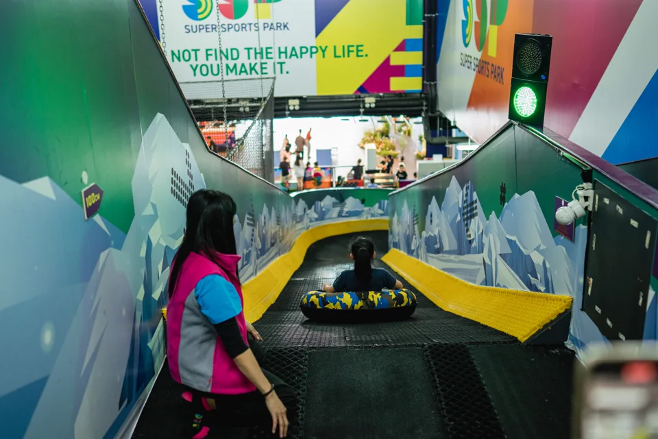 Tube slide at Super Sports Park